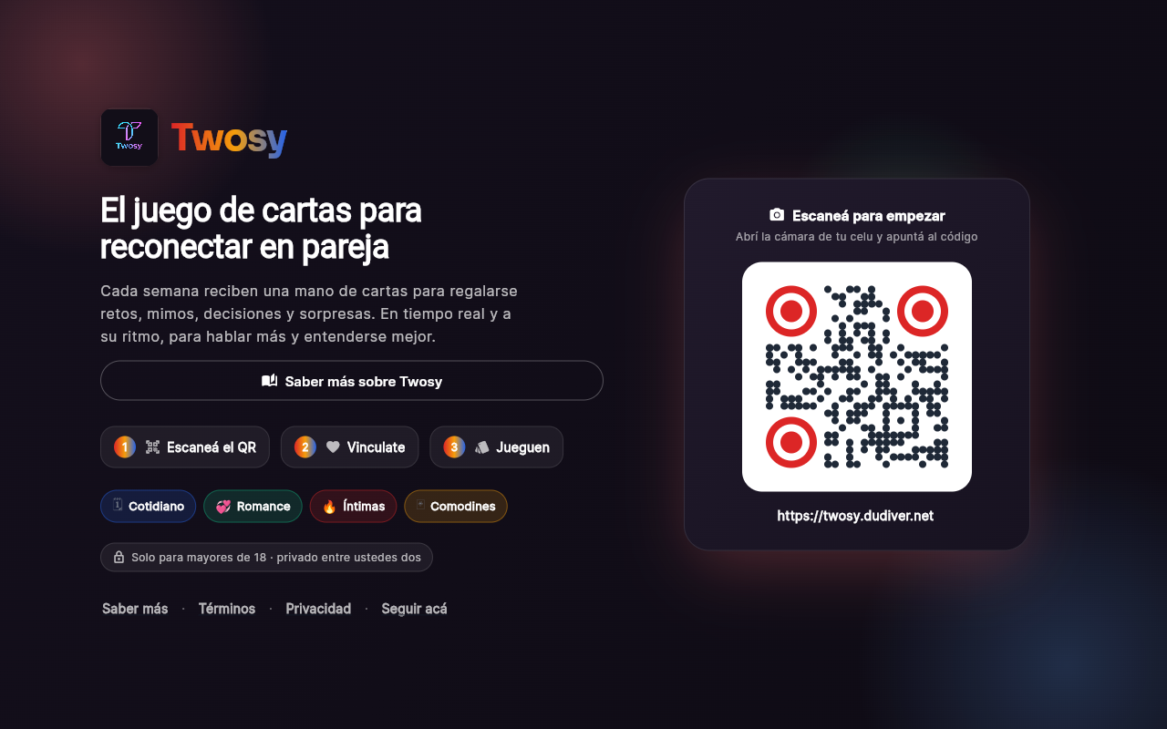 Vista de Twosy